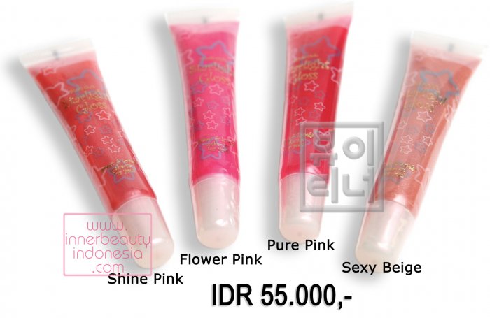 Starligh Lip Gloss - Shine Pink, Flower Pink, Pure Pink & Sexy Beige 10ml