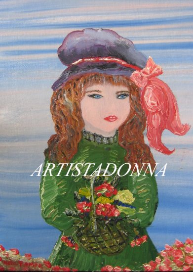 Mysterious Girl Painting Desktop Wallpaper