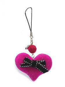 Heart cell-phone string