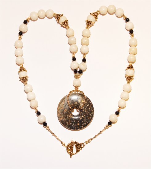 Gemstone Donut Necklace