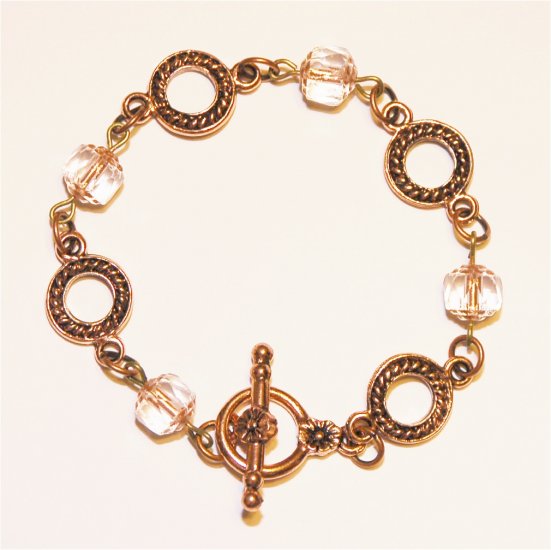 Copper & Glass Bracelet