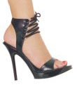 Vogue - Women's Open Toe Sandals with D Ring and Lace Up Ankle Strap