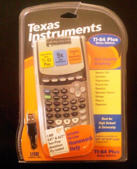 Texas Instruments Graphic Calculator TI-84 Plus Silver Edition