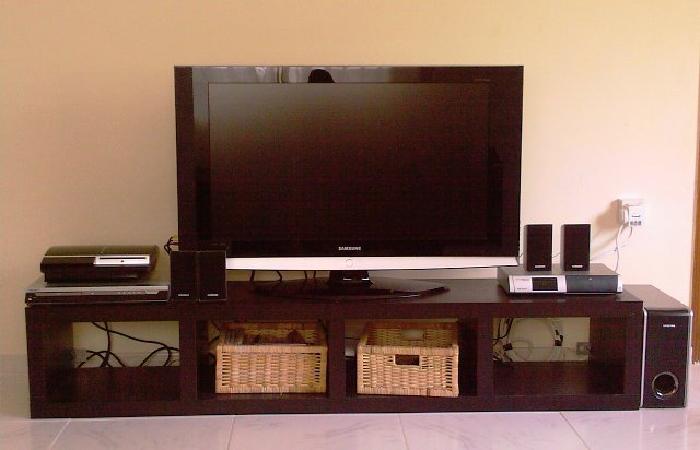 Ikea Expedit Bench Shelves - Black/Brown
