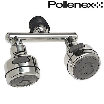 POLLENEX TWIN HEAD MASSAGING SHOWERHEAD