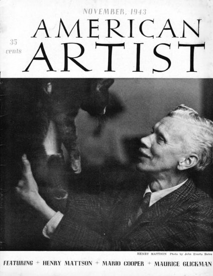 AMERICAN ARTIST Magazine November 1943 Watson-Guptil Publication Magazine Back Issue