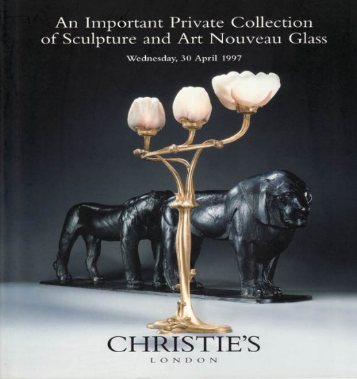 Christie's Important Private Collection of Sculpture and Art Nouveau Glass Auction Catalog 1997