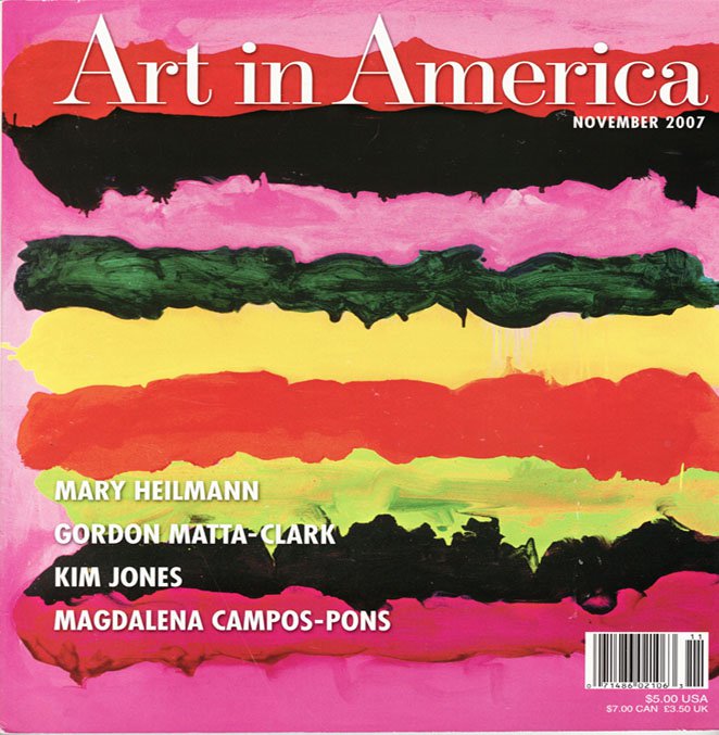 ART IN AMERICA Mary Heilmann Kim Jones Magdalena Campos-Pons Art Magazine Back Issue November 2007