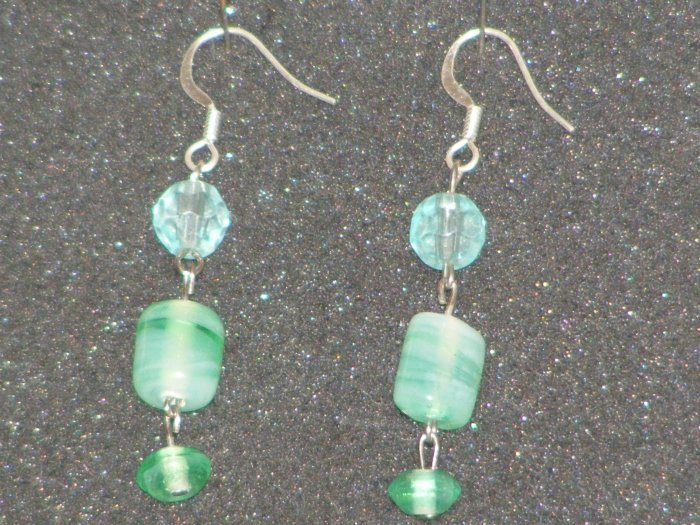 Handcrafted glass beaded earrings