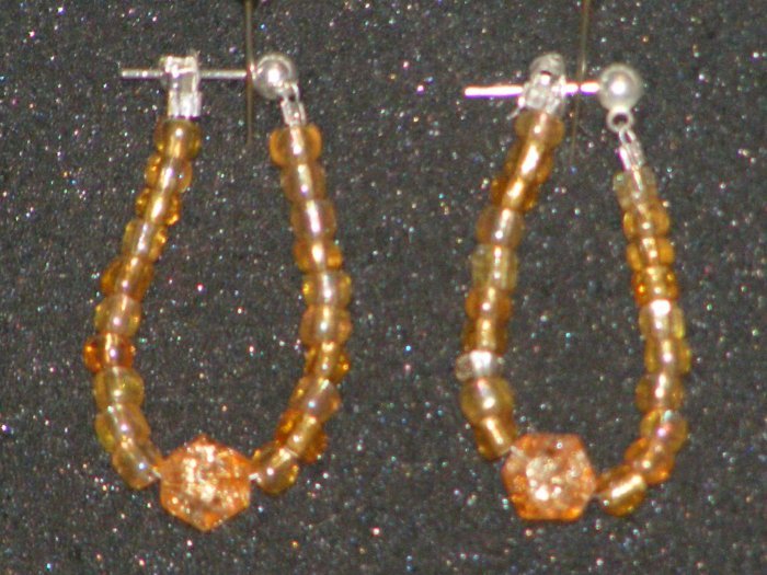 Handcrafted beaded earrings