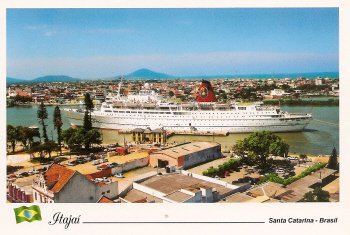 POSTCARD ITAJAI, SANTA CATARINA,BRAZIL