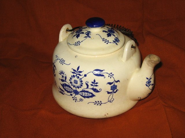Blue Patterned Teapot