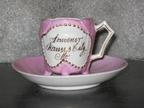 Kansas City Souvenir Footed Cup w/Saucer