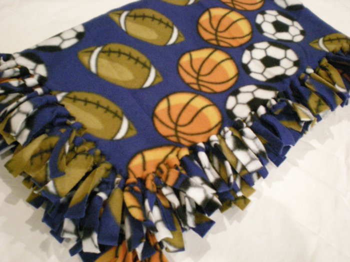 Large Sports Baby, Toddler, Kids Fleece Blanket
