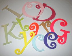 Custom Hand-Painted Wood Letters - Choose Your Font, Size, Color, Hanger