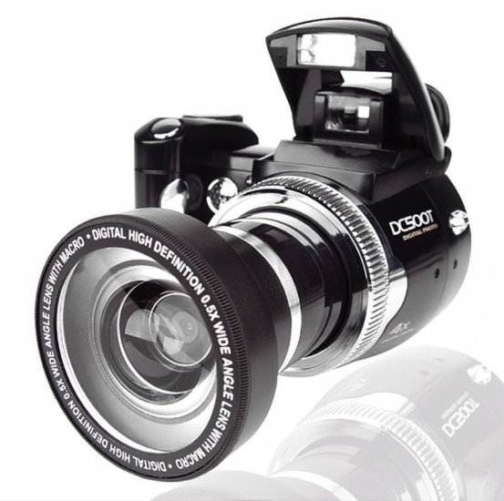 Multifunction Pop-Up Flash Zoom Digital Camera Wide-Angle Lens