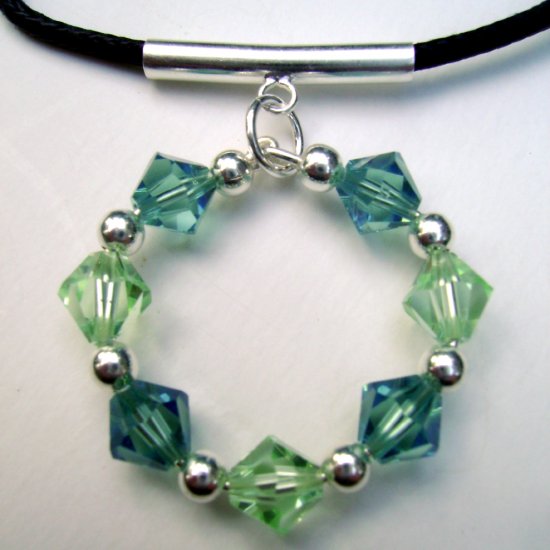 Summer Citrus Crystal Pendant Choker Necklace