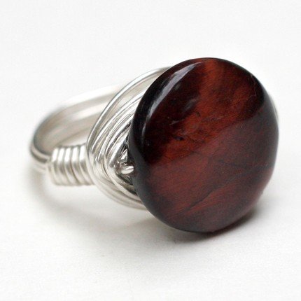 Bold and Beautiful Red Tiger's Eye Ring