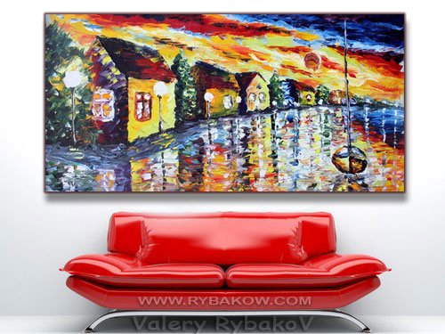 BUY Original oil knife painting - RYBAKOW www.rybakow.com