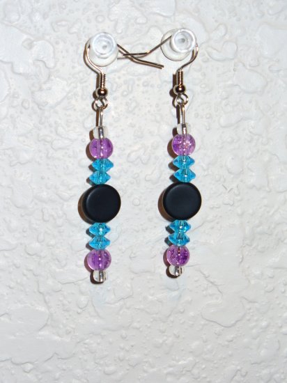 Earring - Purple/Blue/Black