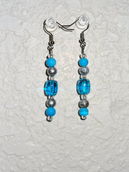 Earring - Blue/Silver