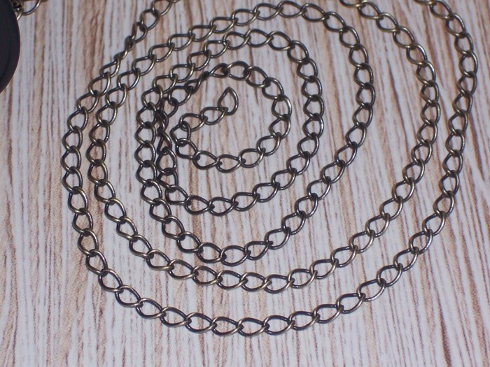 10 feet of Antiqued Cable Brass Chain