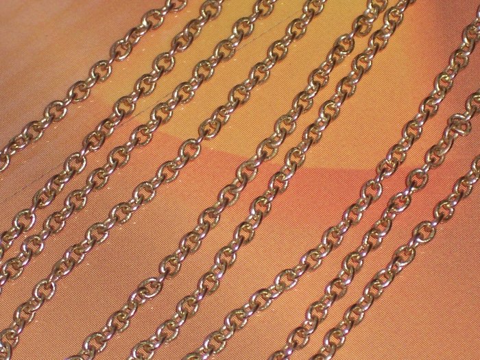15 feet Raw Brass soldered Cable Chain