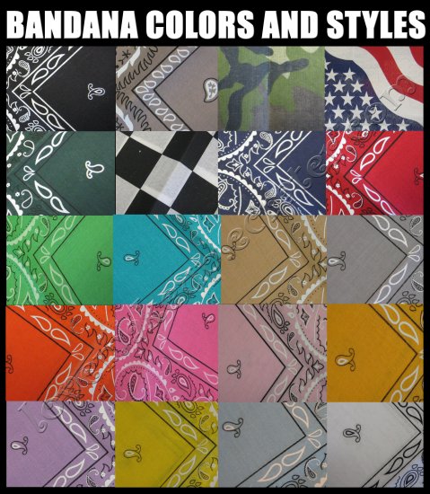 BANDANA *LOTS OF COLORS TO CHOOSE FROM*