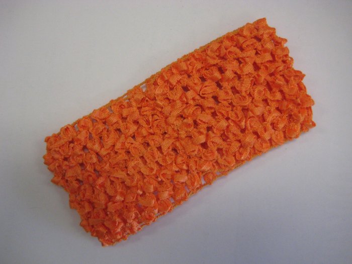 CROCHET HEADBAND *ORANGE* Stretchy Thick