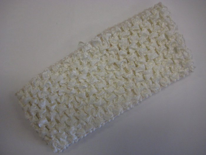 CROCHET HEADBAND *CREAM*OFF WHITE* Stretchy Thick