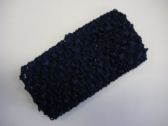 CROCHET HEADBAND *DARK BLUE*NAVY* Stretchy Thick
