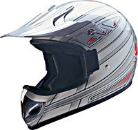 OFF ROAD HELMET A60607 SILVER KNIGHT - XS
