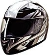 FULL FACE HELMET 75756 SILVER BLADE - XXL