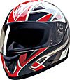 FULL FACE HELMET 75757 RED BLADE - XS