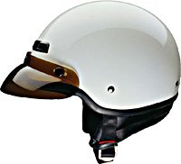 HALF HELMET 40410 WHITE - S