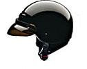 HALF HELMET 40410 BLACK - XS