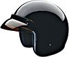 OPEN FACE HELMET 10010 BLACK SHINY - XL