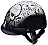 HALF HELMET 100124 SILVER BONEYARD - S