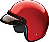 OPEN FACE 10013 RED - XS