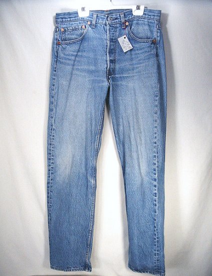Levis 501 Blue Jeans W32 L30. Vintage Button Fly. Gently Worn. Classic Levi's Work Clothing.