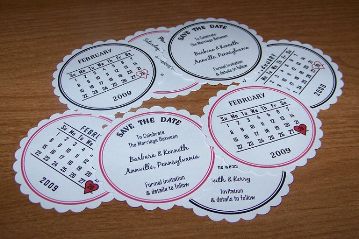 108 Save The Date Wedding Annoucement Cards Style 1