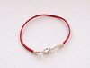 Red Classic Style Leather Bracelet