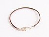 Brown Classic Style Leather Bracelet