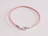 Light Pink Classic Style Leather Bracelet