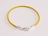 Yellow Classic Style Leather Bracelet