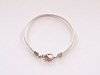 White Classic Style Leather Bracelet