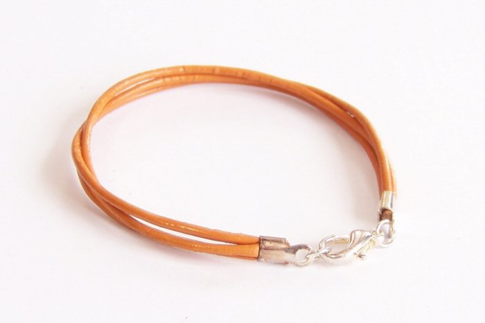 Marigold Surfer Style Leather Bracelet