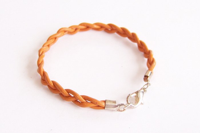 Marigold Braided Leather Bracelet