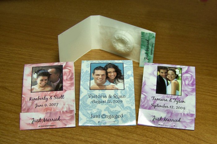 50 Personalized Wedding or Bridal Shower Mintbooks Mintbook Favors Glossy
