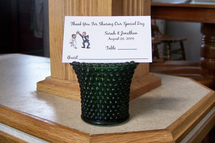 120 Personalized Wedding Flat Style Place Cards Style #2